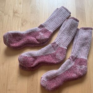 Three pack Maggie’s Organic cotton thick comfy socks women’s large men’s small